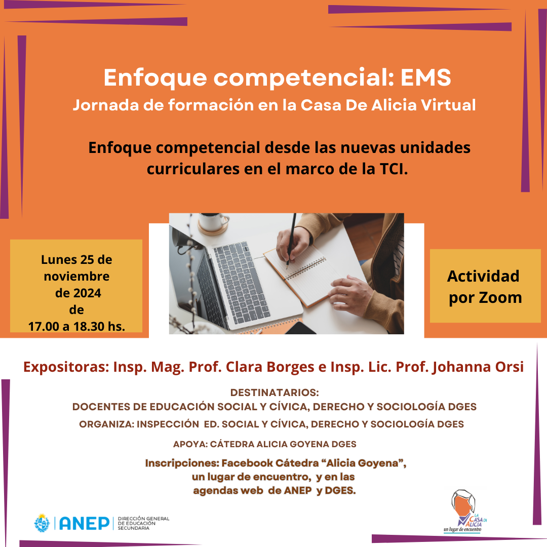 Afiche Enfoque competencial 25 de nov